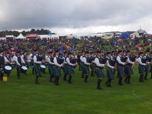 Inverary & district pipe band: band ties at championship