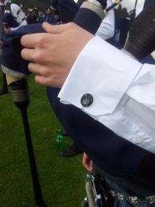 Inverary and district pipe band. Band ties. Cufflinks.