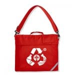 Eco bag book bag red printed red